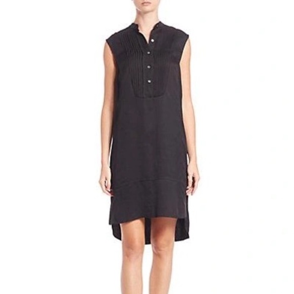 ATM ANTHONY THOMAS MELILLO SLEEVELESS TUXEDO DRESS BLACK - Picture 7 of 7